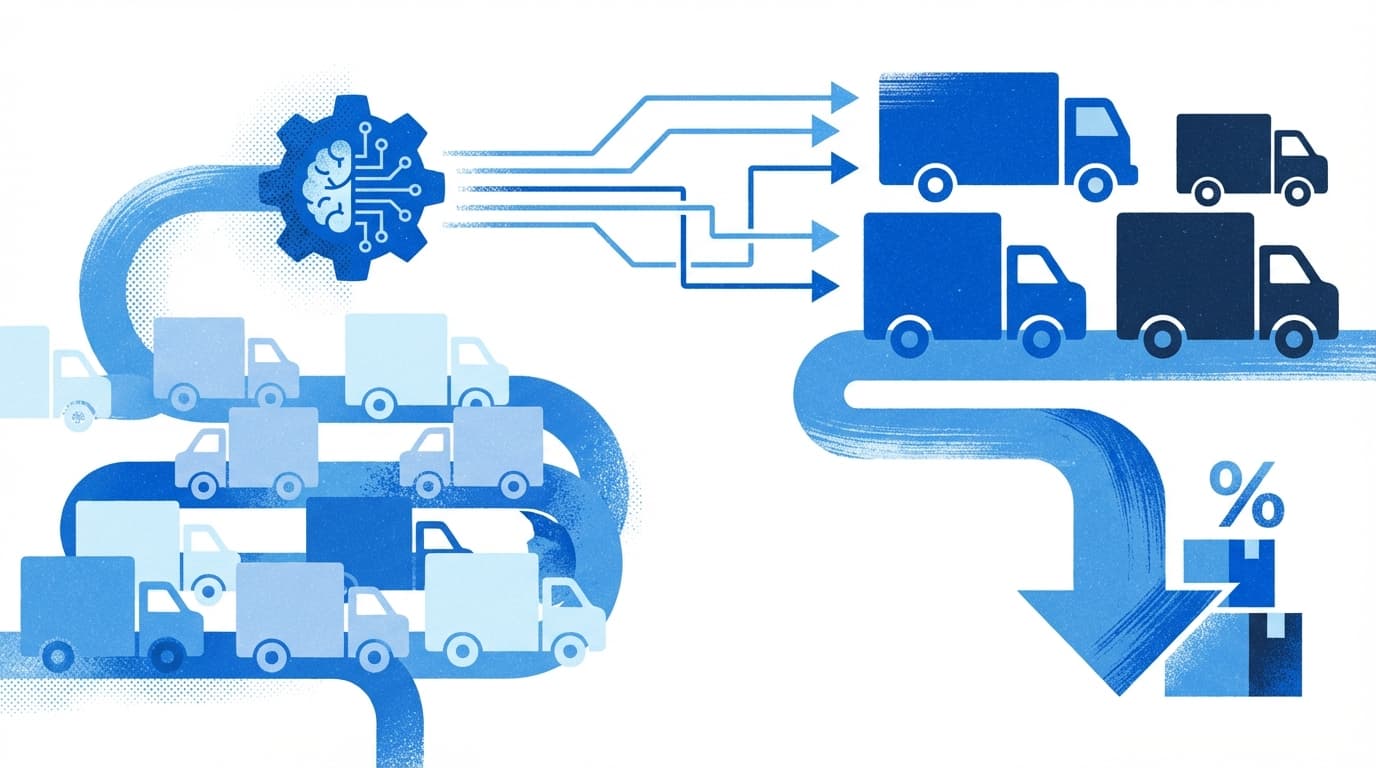 물류 차량 70대 -> 63대, AI 배차로 물류비용 10% 줄인 비결