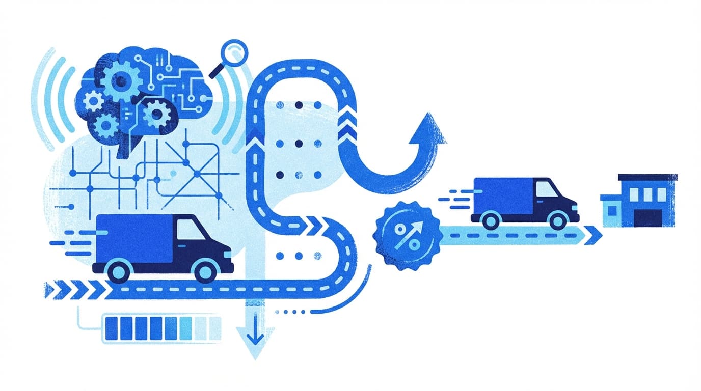 7천여건 라스트마일 배송의 이동거리 15% 감소 사례, AI 배차 엔진을 통한 물류 혁신